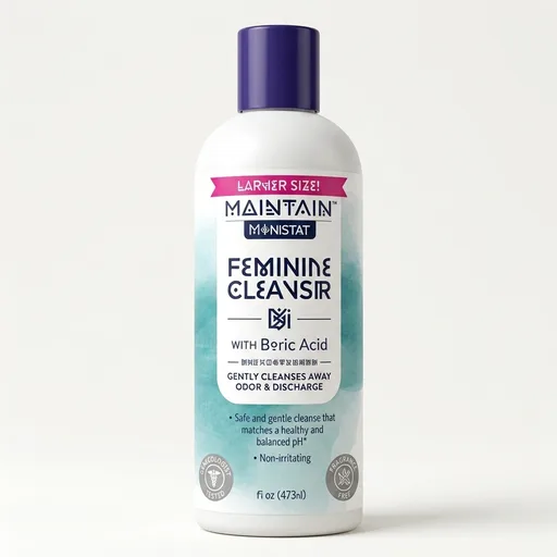 Maintain by Monistat Boric Acid Feminine Wash, Fragrance-Free, 16 Fl Oz