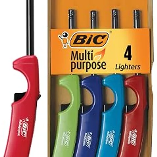 BIC Multi-Purpose Classic Edition Lighters, 4-Count, Utility Lighter