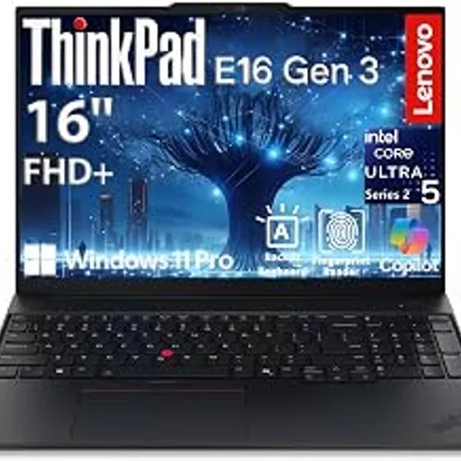 LenovoThinkPad E16 Gen 3, 2026 Edition, Ultra 5 225H, 16GB DDR5 1TB SSD | Business Laptop Computer, 14-Core, 14 Threads, Next-Gen AI PC, 16" FHD+, Backlit KB, F