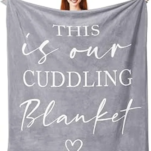Pubrave Gifts for Couples/Her/Him, Anniversary Cuddling Blanket 60x50in
