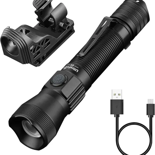 ULTRAFIRE E5 Rechargeable Tactical Flashlight with Holster for Police