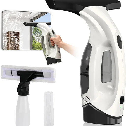 Window Vacuum Squeegee Cordless, 2000Pa Electric Window Cleaner Tool