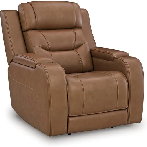 Signature Design by Ashley Guru Leather Power Recliner Chair