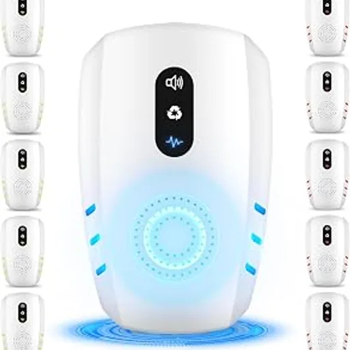 2026 Upgraded Ultrasonic Indoor Pest Repeller, 3-Mode Pest Control, 10 Pack | Electronic Plug-in Rodent & Insect Deterrent for Mouse, Rat, Roach, Ant, Spider an