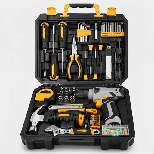 DEKOPRO 126-Piece Tool Set with 8V Cordless Drill