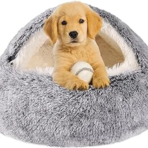 Hooded Dog Bed