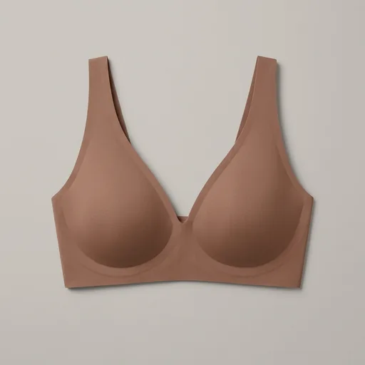 OEAK Womens Jelly Bras Wireless Deep V Bralette Comfy Push Up Tshirt Bras