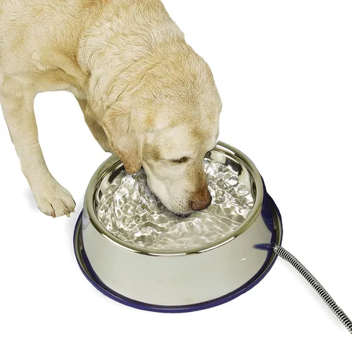 K&H Heated Water Bowl, Thermal-Bowl for Cats & Dogs, Safety Listed, 25W