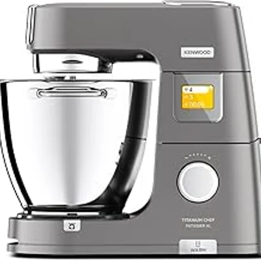 KenwoodKWL90.004SI food processor 1400 W 7 L Silver Built-in scales