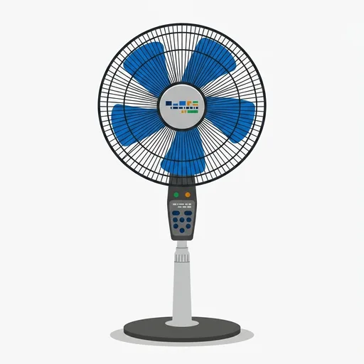Rowenta Pedestal Fan, 53 Inches, Ultra Quiet Oscillating Fan for Bedroom, Portable, 5 Speeds, Refresh Up to 23-Feet, Silver, Indoor, VU5670