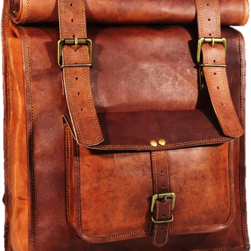 URBAN DEZIRE Men's Leather Laptop Backpack