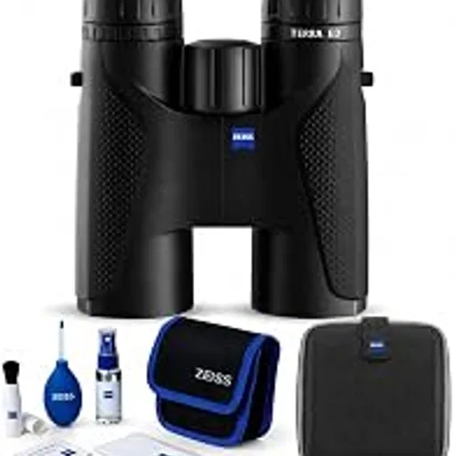 ZEISS Terra ED 10x42 Binoculars for Adults, Black, Lens Cleaning Kit