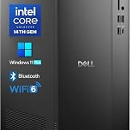 Dell 2026 Edition Tower Desktop Computers, 8GB DDR5 RAM, 512GB PCIe SSD | Copilot AI, Intel Core i3-14100, Windows 11 Pro, WiFi 6, Bluetooth, DisplayPort, HDMI,
