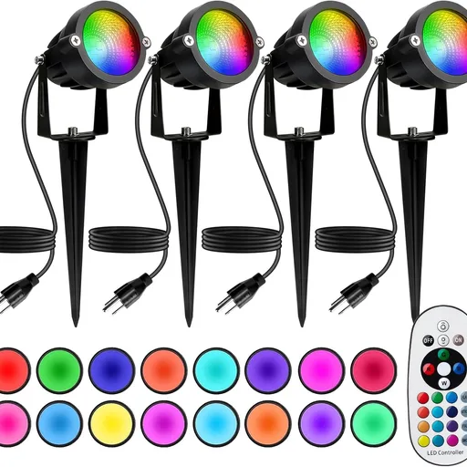 12W RGBW LED Outdoor Spot Lights