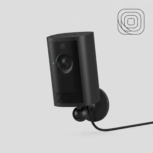 Ring Indoor Cam Plus (newest model), Home or business security, Retinal 2K for crisp, true-to-life video quality, 4x Enhanced Zoom, Low-Light Sight, Black