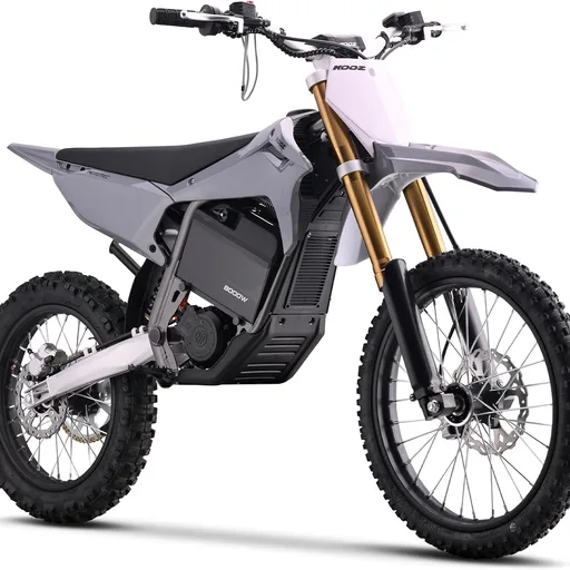 KOOZ HP131E-L 72V 8000W Electric Dirt Bike Motorcycle for Adults, Grey