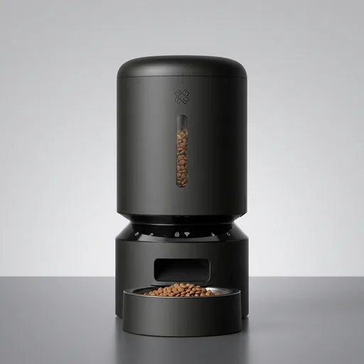PETLIBRO Automatic Cat Feeder, 5G WiFi Automatic Dog Food Dispenser with Freshness Preservation, 5L Timed Pet Feeder with Low Food Sensor, Up to 10 Meals Per Day, Granary Black