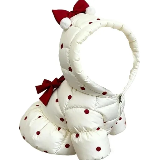 1pcs Pet Clothes Pet Warm Coat, Cat Thick Cute Dress Dog Clothes(M)