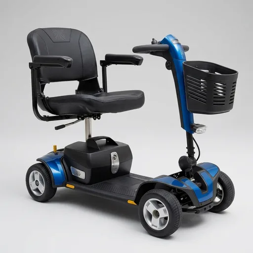 Pride Mobility Go-Go Sport 4-Wheel Electric Mobility Scooter for Adults with Free Challenger Mobility Accessory