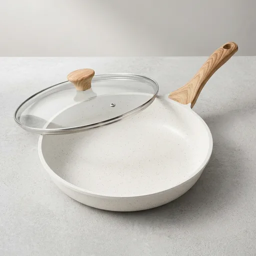 SENSARTE 8/9.5/10/11/12.5In Nonstick Ceramic Frying Pan with Lid
