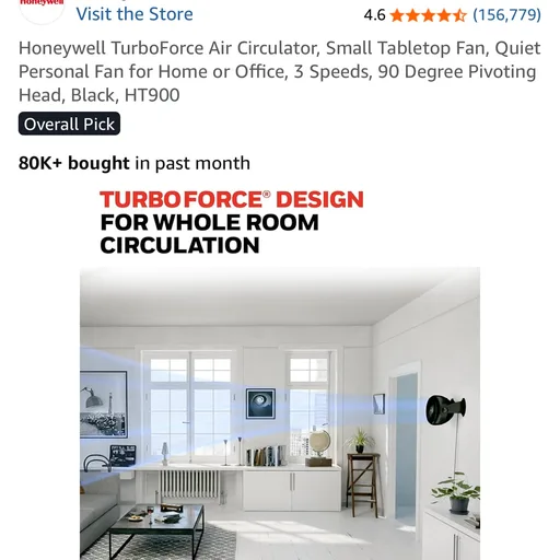 Honeywell Turbo Force Air Circulator