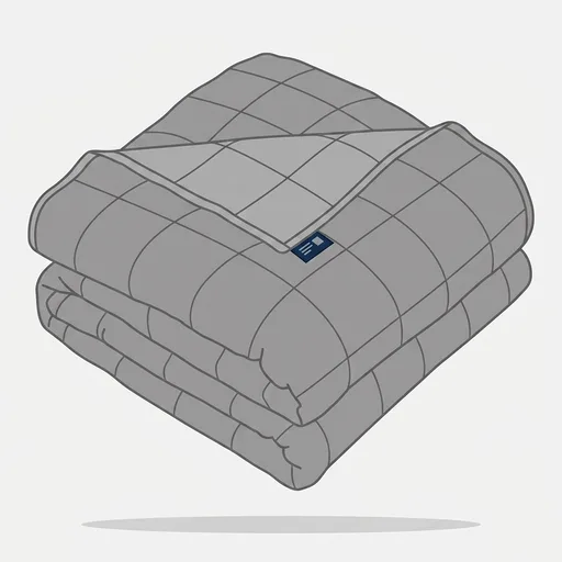 Bare Home Cotton Weighted Blanket (Light Grey, 48"x72" 15lbs)