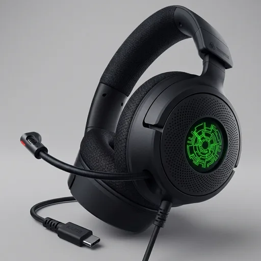 Razer Kraken V4 X Wired USB-C & Type A Gaming Headset, Black