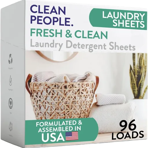 The Clean People Laundry Detergent Sheets