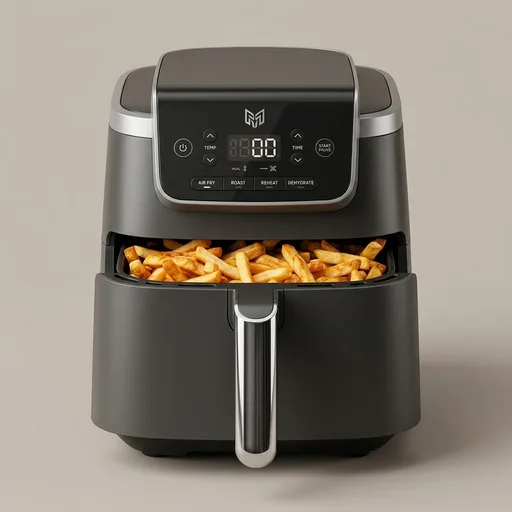 Ninja Air Fryer with Air Crisp | 5 QT Capacity fits up to 4lbs of Fries | 4-in-1 Pro Air Fry, Roast, Reheat, Dehydrate | 400°F Max Temp | 1750 Watts | W/Nonstick Basket & Crisper Plate | Grey | AF141