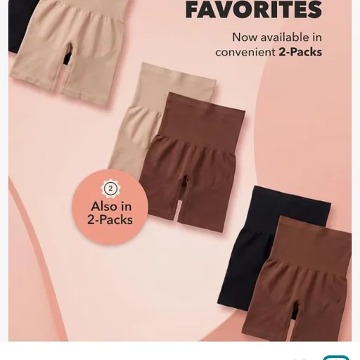 SHAPERMINT High-Waisted Shapewear Tummy Control Shorts