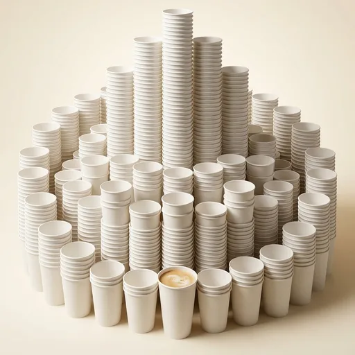 LITOPAK 210 Pack 16 oz Disposable Paper Coffee Cup, Hot/Cold Beverage Drinking Cups for Water, Paper Coffee Cups, White Hot Coffee Cups, Suitable for Party, Picnic, Travel, and Events