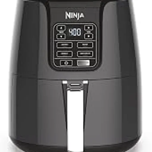 NinjaAF101 Air Fryer, 4 Qt Capacity, 4-in-1 Crisp, Roast, Reheat, Dehydrate, Dishwasher Safe Parts, 105°F-400°F, 1550 Watt, Grey