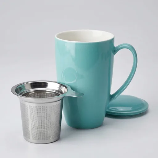 Sweese Porcelain Tea Mug with Infuser and Lid