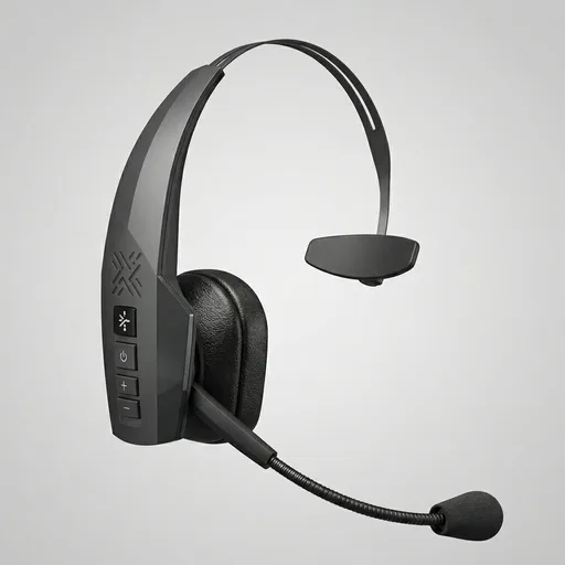 BlueParrott B350-XT Noise Cancelling Bluetooth Headset - Updated Design with Industry Leading Sound & Improved Comfort, Hands-Free Headset w/Expanded Wireless Range & IP54 Rated Protection (Renewed)