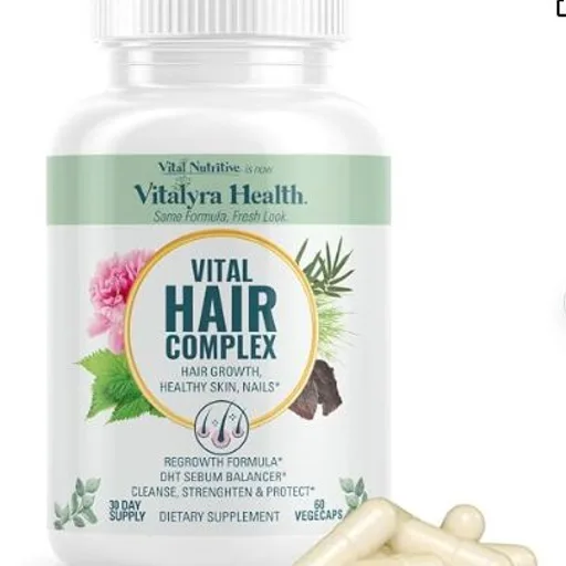 VITAL NUTRITIVE Biotin Hair Growth Vitamins - Hair, Skin & Nails Supplement