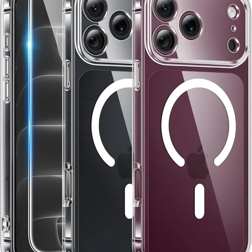 FNTCASE Magnetic for iPhone 18 Pro Case / 17 Pro Case, Clear