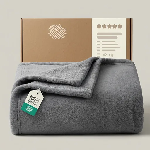 Bedsure GentleSoft Fleece Throw Blanket for Couch Grey - Lightweight Plush Fuzzy Cozy Soft Blankets and Throws for Sofa, Couch, Travel, Camping, 50x60 inches