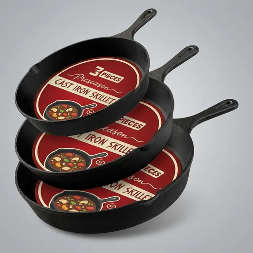 Utopia Kitchen Cast Iron Skillet Set