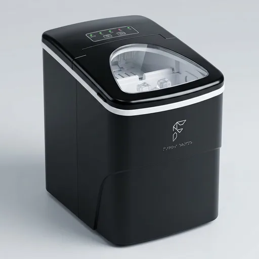 Frigidaire, 26 Lbs Portable Compact Icemaker, Ice Making Machine, Black, White, Medium