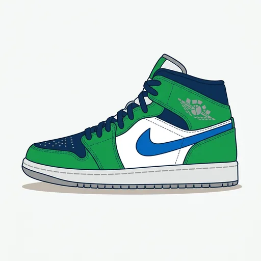 Nike Air Jordan 1 Mid Mens Shoes