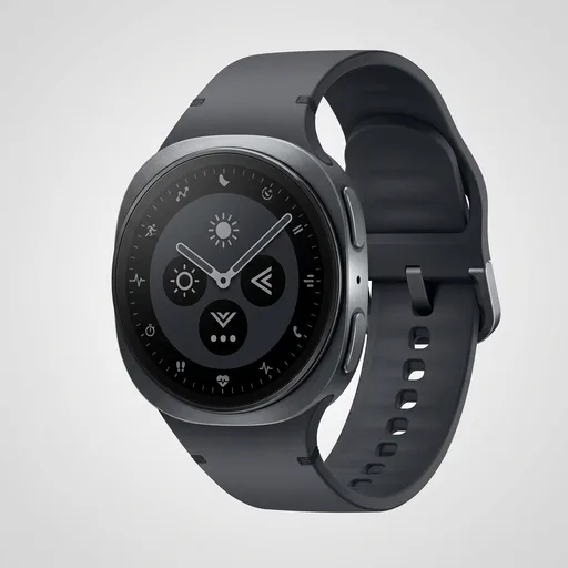 Samsung Galaxy Watch 8 (2025) 40mm Bluetooth Smartwatch, Cushion Design, Fitness Tracker, Sleep Coaching, Running Coach, Energy Score, Heart Rate Tracking, Graphite [US Version, 2 Yr Warranty]