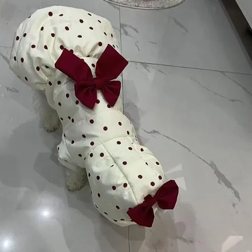 1pcs Pet Clothes Pet Warm Coat, Cat Thick Cute Dress Dog Clothes(M)