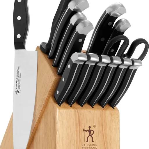 Henckels Statement 15 pc Knife Block Set, Razor-Sharp, German Engineered