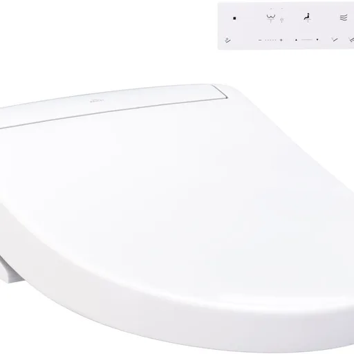 TOTO WASHLET S5 Electronic Bidet Toilet Seat with Instantaneous Water Heating, PREMIST and EWATER+ Wand Cleaning, Elongated, Cotton White - SW3446#01