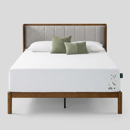 Zinus 12 Inch King Green Tea Cooling Memory Foam Mattress, Medium Feel