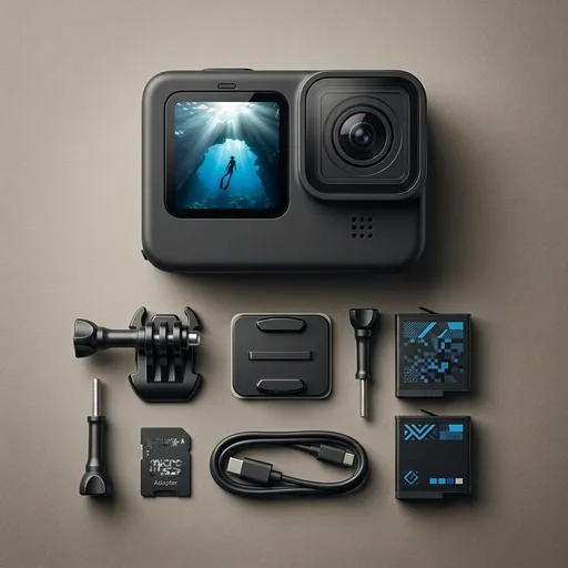 GoPro HERO13 Waterproof Action Camera (Black) 5.3K 27MP 1900mAh Battery Kit