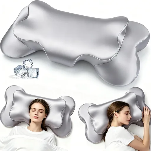 Dayme Memory Foam Pillow - Ergonomic Contour Neck Support Pillow, Portable