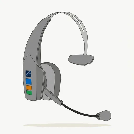 BlueParrott B350-XT Noise Cancelling Bluetooth Headset - Updated Design with Industry Leading Sound & Improved Comfort, Hands-Free Headset w/Expanded Wireless Range & IP54 Rated Protection (Renewed)