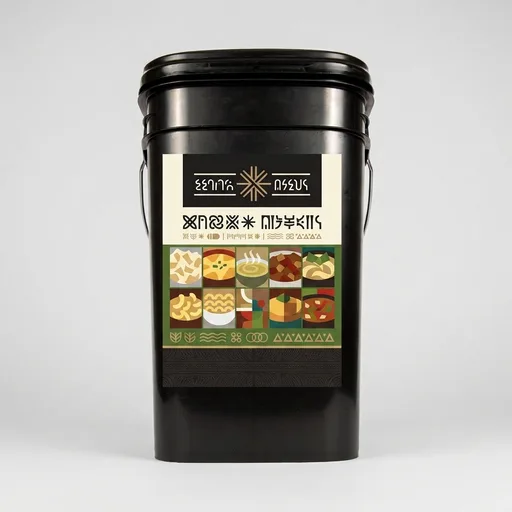 Ready Hour 120 Serving Entree Bucket-Freeze Dried Emergency Food Supply-Survival Meals with Long Shelf Life-Prepper Essentials for Disaster, Camping, Hiking, or Outdoor Use