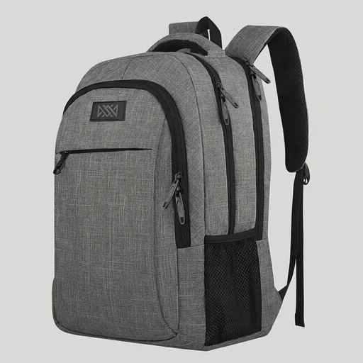 MATEIN Travel Laptop Backpack, Business Anti Theft Slim Sturdy Laptops Backpack Personal Item Bag, Water Resistant College School Computer Bag Gift for Men & Women Fits 15.6 Inch Notebook, Grey